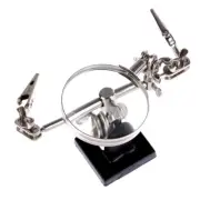 Third Hand Soldering Solder Iron Stand Holder Magnifier Helping Tool Station CR