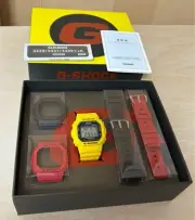 Casio G-Shock Dwe-5600R-9Jr Yellow Red Black