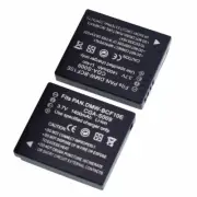 2PC 1400mAh DMW-BCF10E 3.7V Camera Battery for PANASONIC Lumix DMC-F2 CGA-S/106C