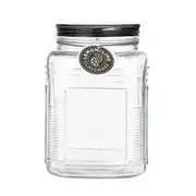 1.5L Glass Jar Food Kitchen Pantry Storage Container Screw Lid Airtight Canister
