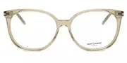 Saint Laurent SL 39 010 Men's Glasses Brown Size 54 - Private Health Rebate - Blue Light Block Available