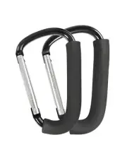 Stroller Hooks 6.3" Large Stroller Clip 2 Pack Stroller Hooks for Hanging Bag...