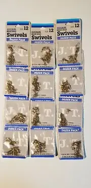 12 packs - Jeros Tackle Scotchline Brass Snap Swivel 144SS-12 12/pack size 12