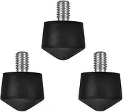 [Foto&Tech] 3 Pieces Universal Anti Slip Rubber Tripod Feet Compatible with Benro Gitzo Induro Kingjoy Manfrotto, Thread Tripod Foot Replacement for Smooth and Uneven Surfaces (1/4)