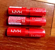 3 NYX Butter Lipstick BLS15 Firecracker Retard