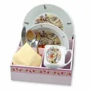 Reutter Porcelain - Eating Set in Case - Peter Rabbit & Family
