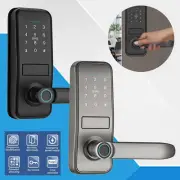 wifi bluetooth smart fingerprint digital door handle electronic lock home-use