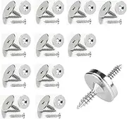 12 Sets Slim Disc Magnet Door Closer Cabinet Magnetic Door Lock with Hole Round Application Magnet for Kitchen Sliding Doors Cabinet (Set of 3)