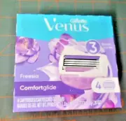 Gillette Venus Freesia, Comfortglide. 4 Cartridges with 3 Blades