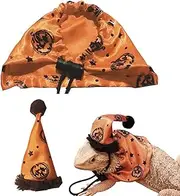 Generic Bearded Dragons Hats - Lizard Reptile Costume Small Animal Outfit | Adjustable Halloween Lizard Costume, Cute Holiday Bearded Dragon Capes, Wearable Colorful Clothes for Reptile Animals