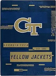 The Northwest Company Georgia Tech Yellow Jackets Blanket 60x80 Raschel Digitize Design