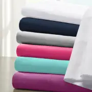 Impressive Bedding Set 7 PCs 1000TC Egyptian Cotton AU Emperor Size Solid Colors