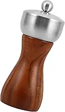 DONFAMDS Adjustable Level Pepper Grinder Wooden Salt Pepper Mill Ceramic Core Hand Crank Home Kitchen Spices Tool