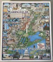 White Mountain Puzzles Historic Washington, DC 1000 Piece Puzzle #220S