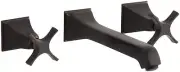 Kohler KT4483S2BZ Memoirs WallMount Bathroom Sink Faucet Trim with Cross Handles