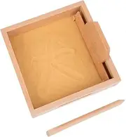 Vaguelly Practicing Writing Toy Set Wooden Sandbox Children's Educational Toys for Hand-Eye Coordinati