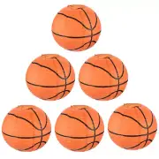 6Pcs 8in Basketball Paper Lantern, Orange Black