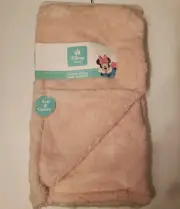 Disney Baby Minnie Mouse Pink Baby Blanket 30” x 40” Soft & Cuddly New With Tags