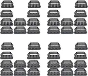 40 Pieces Square Tart Rings Heat- Perforated Cake Mousse Ring Non Stick Bakeware Tart Mini Cake Mold Cake Rings