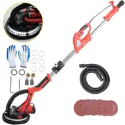 Electric Drywall Sander, 850W, Foldable, LED Light, 6-Speed, Dust-Free, for Walls & Ceilings