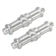 Light Stand Adapter 3/8 Male to 1/4 Male Converter Threaded Screw Adapter 2 Pack