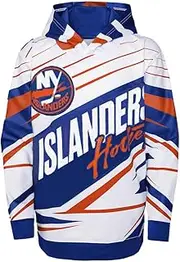 Outerstuff New York Islanders Kids Boys Size 4-7 Adept Quarterback Sublimated Pullover Hoodie