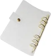 MINAOLULUS Ring Binder Cover Refillable PVC Protector for Travel Diary School Notebook and Business Use Lightweight and Design Glitter Finish