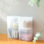 Plastic Cotton Swabs Organizer Transparent Cotton Stick Storage Box for Home