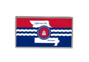 Jefferson City MO (USA) Flag Lapel Pin Badge