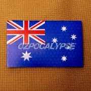 Reflective Australian Flag Patch - Blue Aussie Australia National Sport Team