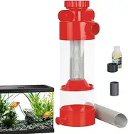 Fish Tank Stool Filter - Fish Poop Cleaner Filter,Accessories Tool Equipment for Freshwater Saltwater Pond Paludarium Habitat Enrichment