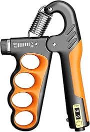 TTCUDADN Grip Strengthener,Hand Grips Strengthener,5-100KG (11-220LBS) Adjustable Resistance Forearm Strengthener,Hand Gripper & Grip Trainer with Stainless Steel Suitable for Fingers Wrists Arm