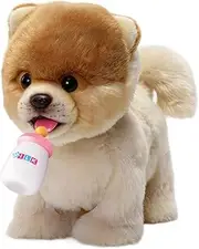 Electronic Walking Pomeranian Stuffed Dog Toy, Realistic Interactive Puppy Pet Dog, Walking, Barking,Wagging Tail & Talking,Present Pet Gifts for 3+ Year Boys Girls