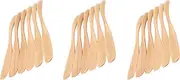 Binxind Wooden Butter Knife Cheese Spreader 6.5 Inch, Jam Knife Butter Cake Knife Mask Knife 18 Pieces
