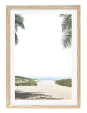 [Profile Australia] Australian Made Ocean Escape Art Print A2 in Natural Frame
