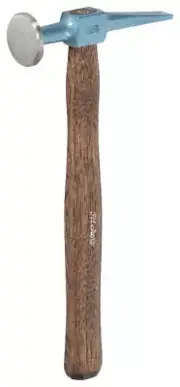 Picard Finishing Hammer Large Round Face, Cross Peen w/ Hickory Handle, 330g