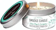 Soul Sticks White Sage and Eucalyptus Smudge Candle Wax Soy Based 100g
