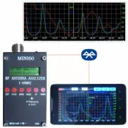 MiNi60 1-60MHz Digital HF Bluetooth Antenna Analyzer ANT SWR Meter For Ham Radio