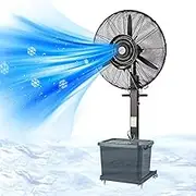 Yqyc Misting Fan, Commercial Spray Fan, Water Misting Cooling Spray Fan, for Patio, Outdoor Restaurant, Garage, Gym(75cm)