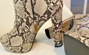 New Patent Leather Python Texture Platform ankle boot Aldo Size 9 US+FreeGift