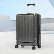 Slimbridge 24"Luggage Trolley Travel Suitcase Set TSA Front Opening Hard Case