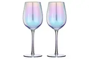 2pc Tempa Thalia 420ml Stemmed Crystal Wine Glass Drinking Goblet Glasses Opal