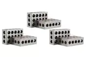 3 PAIRS (6) PRECISION 123 1-2-3 BLOCKS BLOCK 23 HOLES .0002" NEW #]