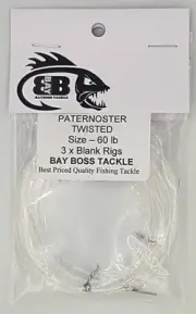 Paternoster Rig Twisted Blank Rigs 3 pack