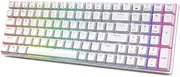 Royal Kludge RK100 100 Keys Tri Mode Wired/Wireless Bluetooth RGB Hot Swappable Mechanical Gaming Keyboard White (Red Switch)