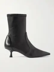 [Stuart Weitzman] Stuart Weitzman - Naomi Leather Ankle Boots - Black - US7.5 US 7.5 Black