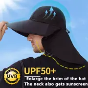 Unisex Outdoor Fishing Hiking Hat UV Protect Neck Face Flap Men Sun Golf Cap AU