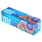 Ozoffer 40Pcs Bag Lunch Reusable Snap Lock 18cm x 20cm