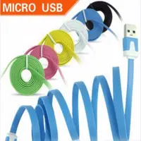 在飛比找PChome24h購物優惠-炫彩麵條Micro-USB手機傳輸充電線(1公尺)