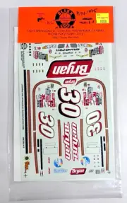 Slixx #9930B/1415 1:24 Model Decals #30 Bryan 1999 Derrick Cope